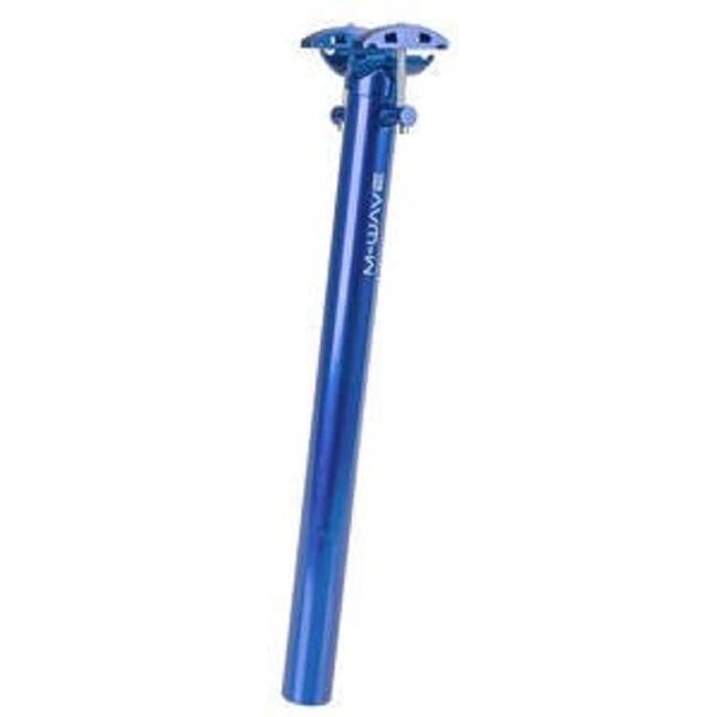 M-WAVE ΝΤΙΖΑ ΣΕΛΑΣ 31.6mm x  350mm BLUE 252824 - Παλουκόσελα-Αντάπτορες Ντίζας στο bikemall1
