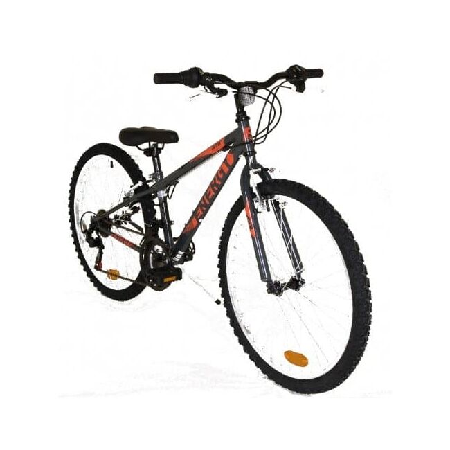 ENERGY THUNDER 26" ΑΝΤΡΙΚΟΣ ΣΚΕΛΕΤΟΣ ΣΙΔΕΡΕΝΙΟΣ 18 ΤΑΧΥΤΗΤΕΣ ΑΝΘΡΑΚΙ FLUO ΚΟΚΚΙΝΟ - Ποδήλατα Βουνού / MTB Hardtail στο bikemall1